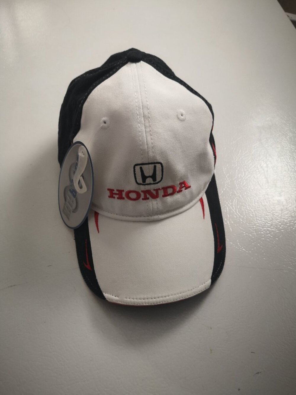 NWT Corporate Express Men's Size L/XL Honda Super Flex Baseball Hat Black/White